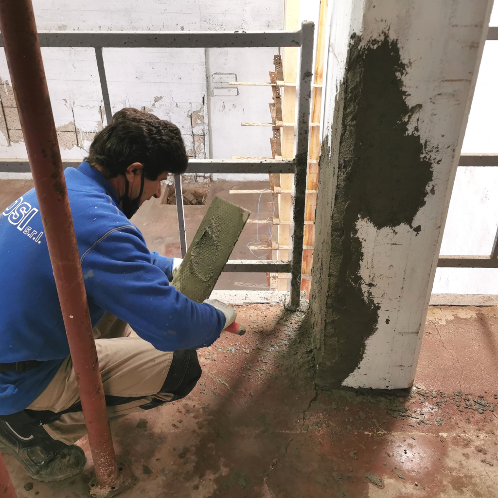 Cemento rápido en polvo, reparaciones generales de albañilería